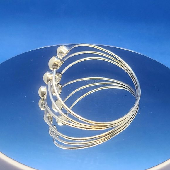 NWT Moonstone Sterling Silver Plated Bracelet - Picture 5 of 10